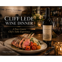 The Joyful Gourmet Cliff Lede Vineyard Seasonal Dinner