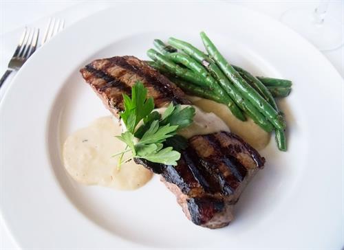 NY Strip Steak with Whisky Sauce
