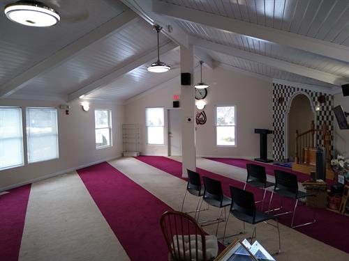 Islamic Center of McHenry County interior commercial painting project in Crystal Lake.