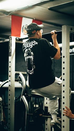 Squat racks + pull up bars