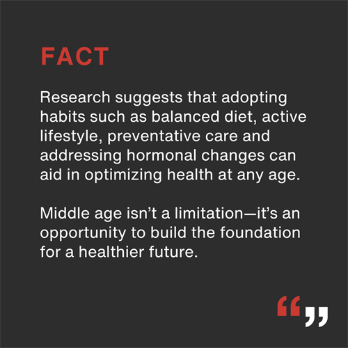 Optimal health at middle age