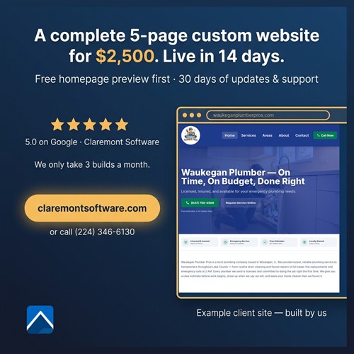 The Lake County Website: $2,500 flat, live in 14 days