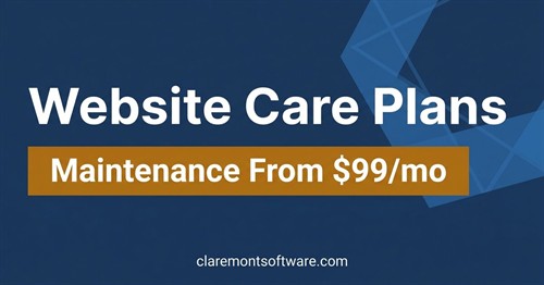 Website care plans: maintenance from $99/month