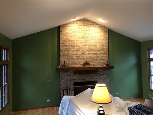 Lake Villa interior painting