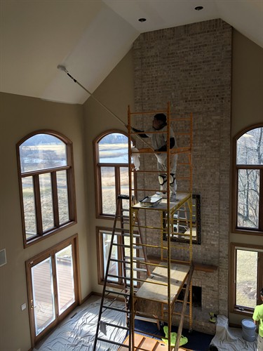 Ivanhoe 3-story living room painting