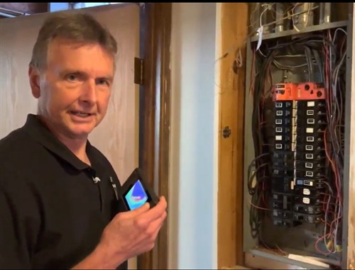 Thermal imaging helps detect hot spots in an electric panel