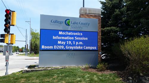 College of Lake County Message Center