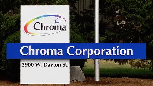 Chroma Corporation Freestanding Sign