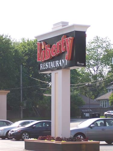 Liberty Restaurant Freestanding Sign