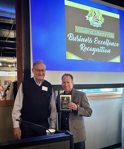 Libertyville Biz Excellence Award Winner