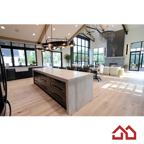 The industrial design details in this home come together to create a harmonious blend of form and function. It's a space where the beauty of raw materials and architectural elements coexists with modern comforts and functionality, resulting in a truly captivating and inviting environment.