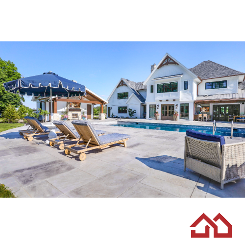 Luxury home compound showcases a beautiful marriage of modern farmhouse and craftsman-style architectural elements. Every detail in this home, is a reflection of the family, for which it was built. General contracting by Martin Bros. Contracting, Inc.; Architecture by Helman Sechrist Architecture; Home Design by Maple & White Design; Photography by Marie Kinney Photography. 