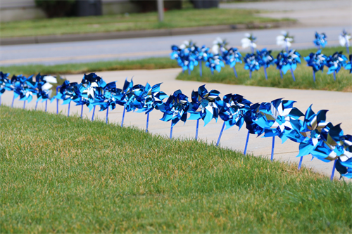 Pinwheel Garden for Child Abuse Prevention Month in April