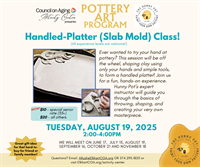 Pottery Art Program: Handled Platter (Slab Molding)