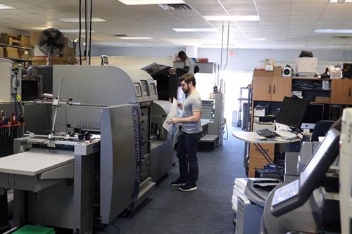 Inside of Studio One O One Printing Inside of Studio One O One Printing