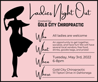 LADIES NIGHT OUT at Gold City Chiropractic