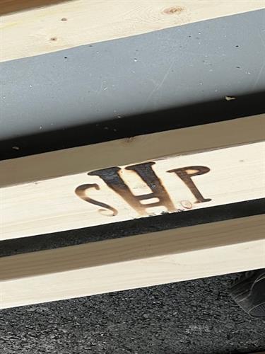 Each headboard is branded with our SHP logo!