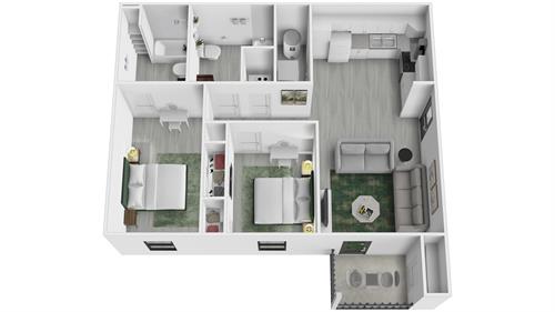 Two Bedroom Floor plan