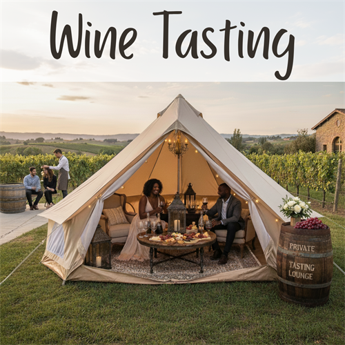 Wine Tasting Lounge - Simple Joys Glamping