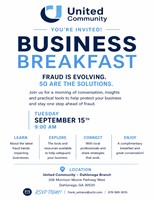 Business Breakfast: Protecting Your Business from Faud