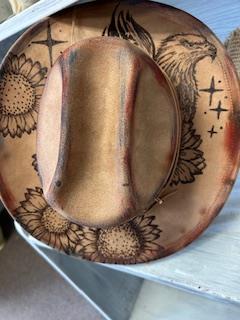 Hand-burned Fedoras and Hats