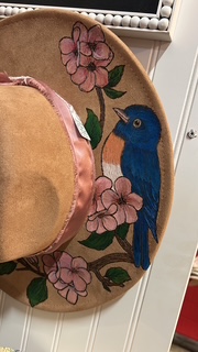 Hand Burned and Painted Fedoras