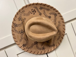 Hand Laced and Burned Fedoras