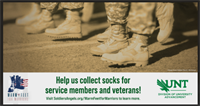 UNT's Sock Collection for Service Members