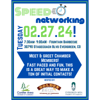 Speed Networking Breakfast with Evergreen and Golden Chambers!