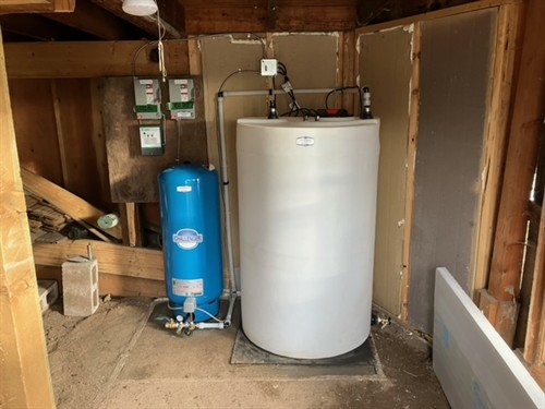 200 g storage tank installation