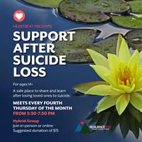 Support After Suicide Loss- Support Group for ages 14+