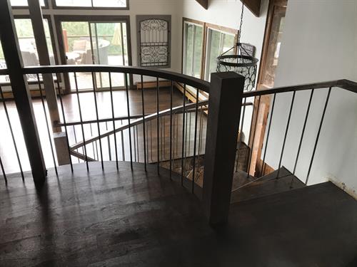 Curved handrail remodel