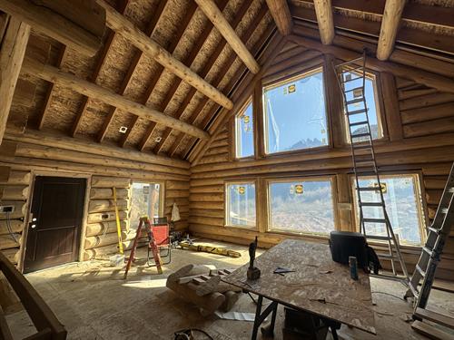 Log Home Construction