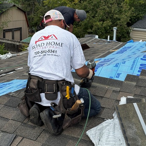 Roof installation in Conifer.