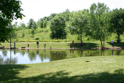 Youth fishing at Coal Miners Park