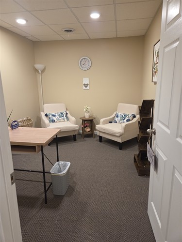Therapy office designed to provide a safe place to grow and heal.