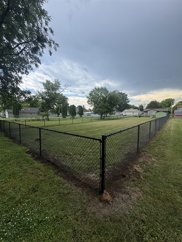 4' Black Chain Link Fence