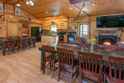 Our Grandma's cabin offers space for the whole family.  Our property is perfect for family reunions.