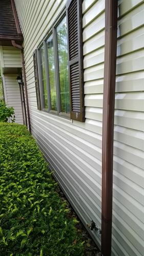 After Cleaning Siding