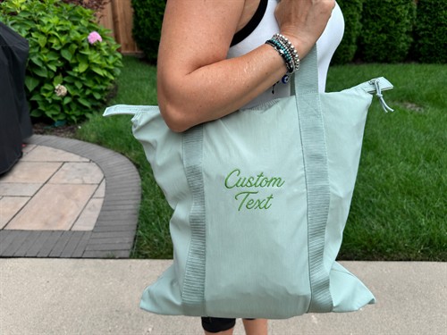 Beach Tote Bag Custom Embroidered