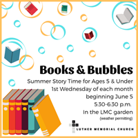 Books & Bubbles @ Luther Memorial Church