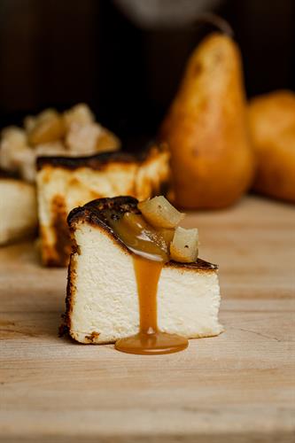 Seasonal basque cheesecake 