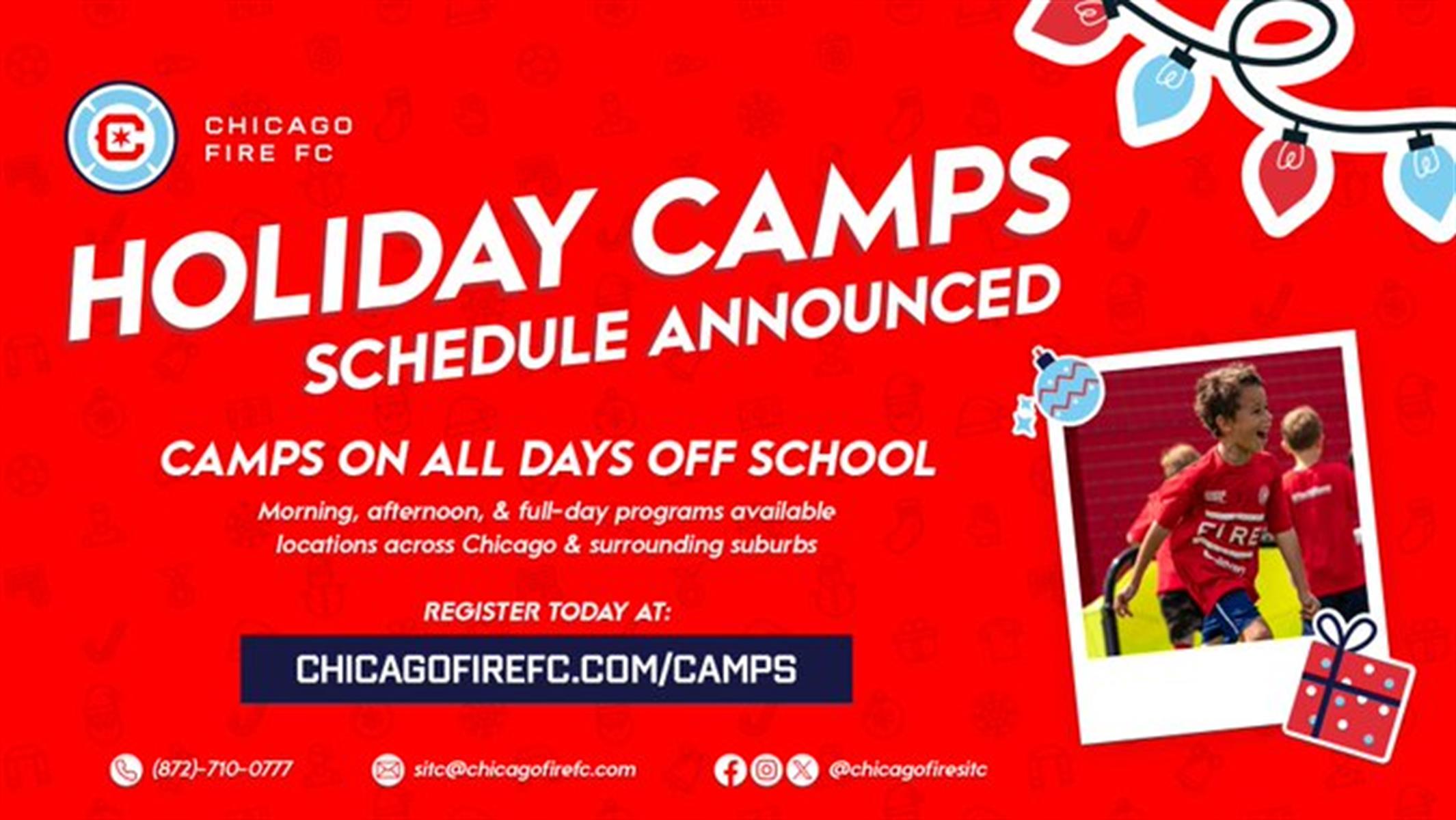 Chicago Fire FC Youth Soccer Camp Nov 25, 2024 to Nov 29, 2024