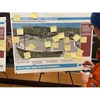 Neighbors applaud plans for bike-ped upgrades at open house for plaza and streetscape upgrades near Western Brown Line stop