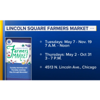 Lincoln Square Farmers Market offers locally-grown produce twice a week throughout summer