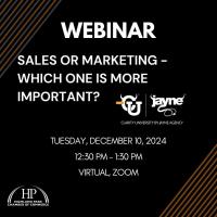 WEBINAR: SALES OR MARKETING - WHICH ONE IS MORE IMPORTANT?