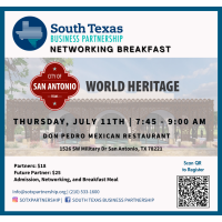 Networking Breakfast: City of San Antonio World Heritage