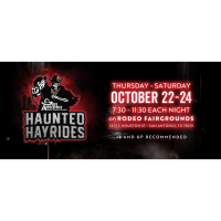 Haunted Hayride adventure through the barns of the San Antonio Stock Show & Rodeo grounds!