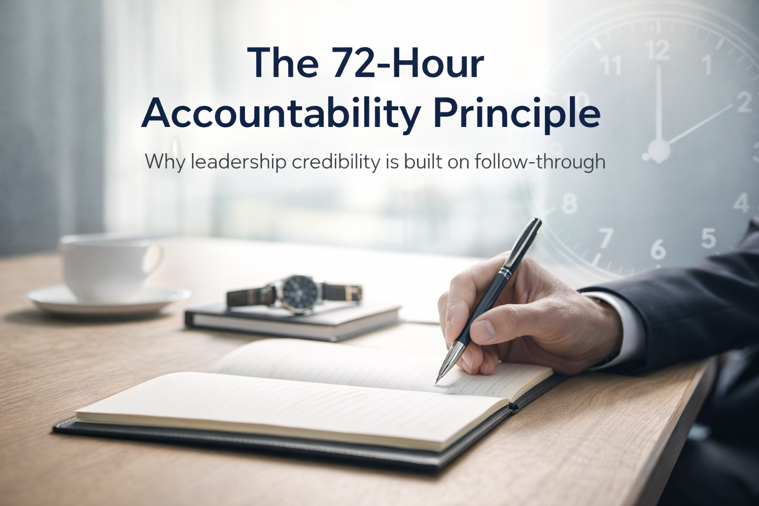 Image for The 72-Hour Accountability Principle