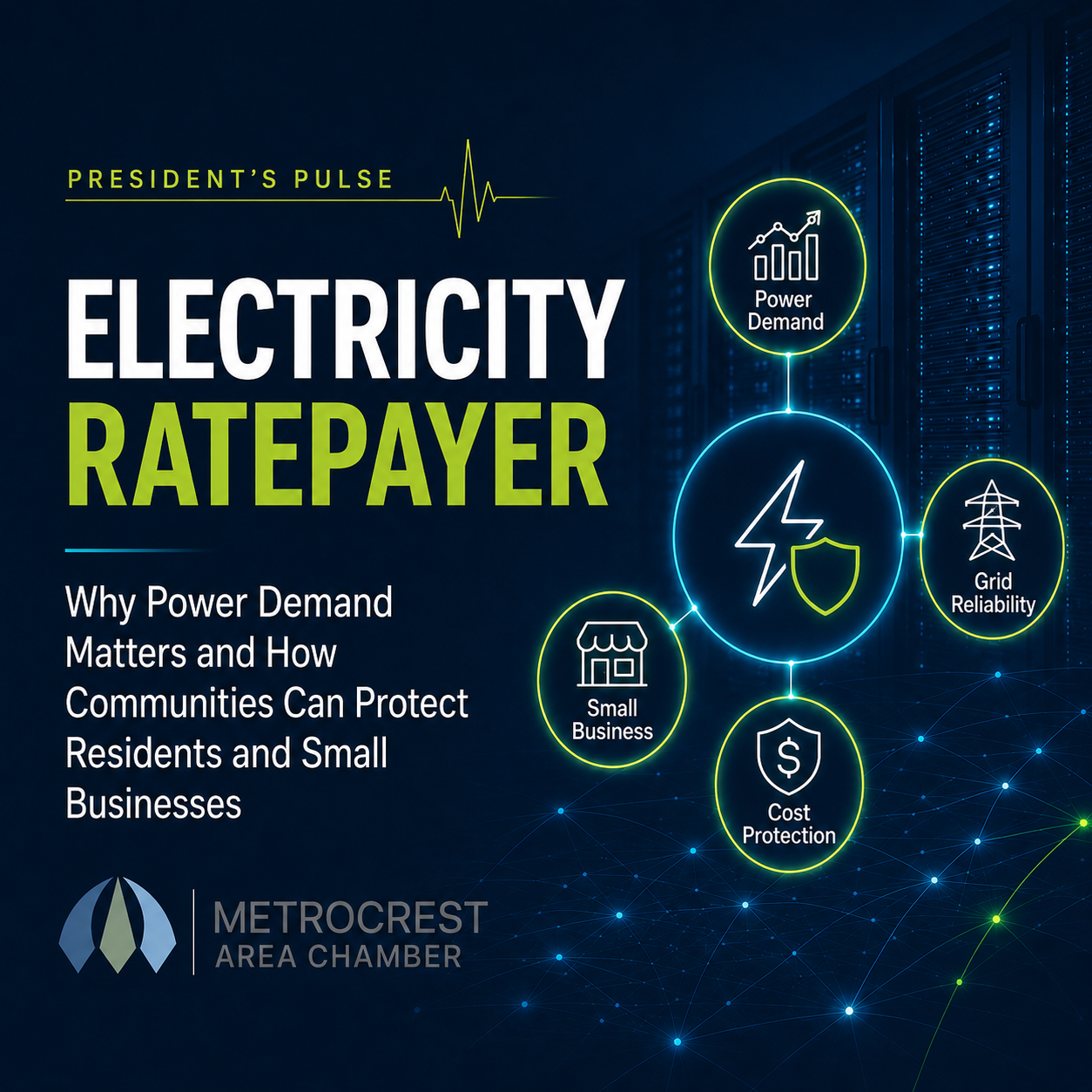 Image for Electricity and Ratepayer Protection: Why Power Demand Matters and How Communities Can Protect Residents and Small Businesses
